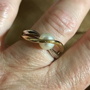 NWOT 7mm Cultured Pearl Ring